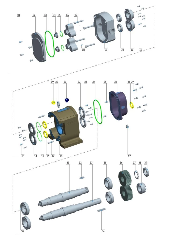 Rotor Pump + V-port Feeding Type